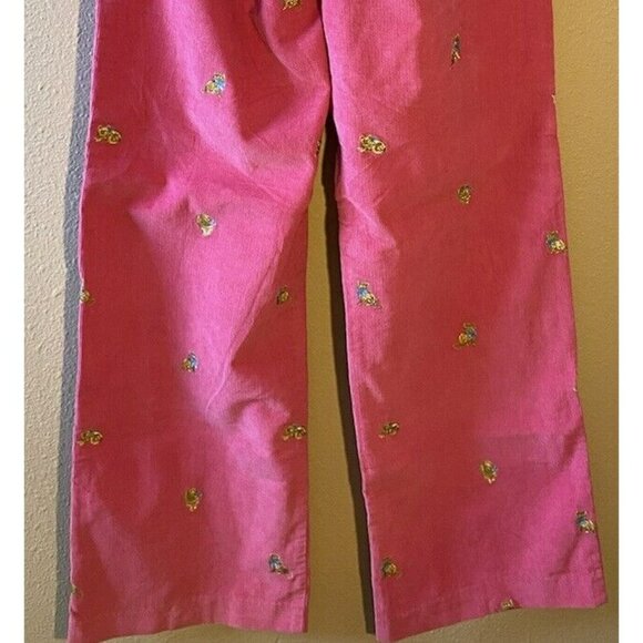COPY - Vintage 90s J.G. Hook Corduroy Pants Size 10 Pink Embroidered Cat High R… - Picture 9 of 9